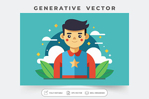 This character radiates self-confide, a Graphic by Iftikhar Alam