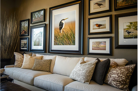 stylish gallery wall in modern, an Arts & Entertainment Photo by Lermont51