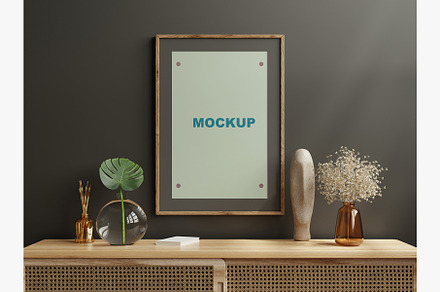 Frame picture mockup 004, a Poster Template by vanitjan
