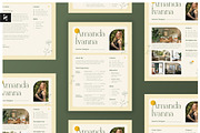 CV Resume Pack - Boho Flowers Theme, a Resume Template by Neermana (Thumbnail 1 of 5)
