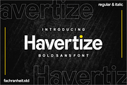 Havertize, a Sans Serif Font by Fachranheit Studio (Thumbnail 1 of 9)