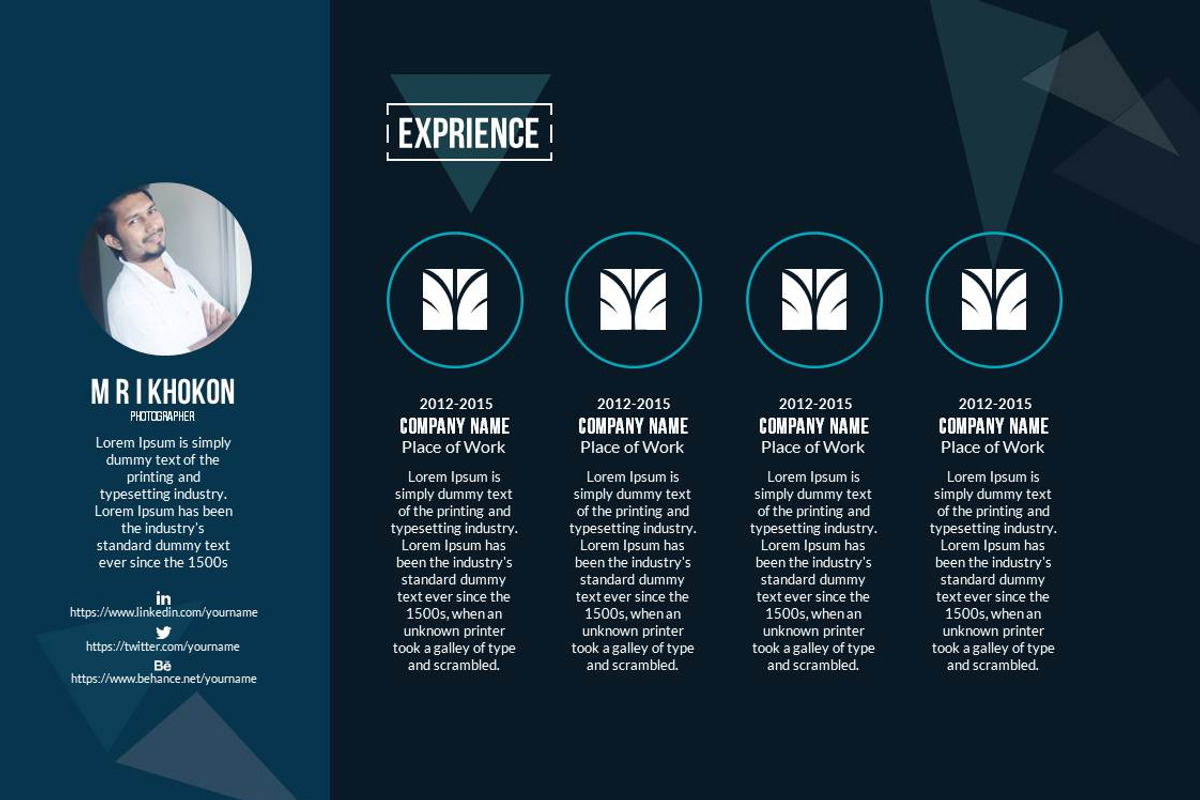 Professional CV PowerPoint Templates, a Presentation Template by MRI STUDIO