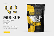 Glossy Stand-Up Pouch Mockup Set, a Cups & Container Mockup by Country4k (Thumbnail 1 of 4)