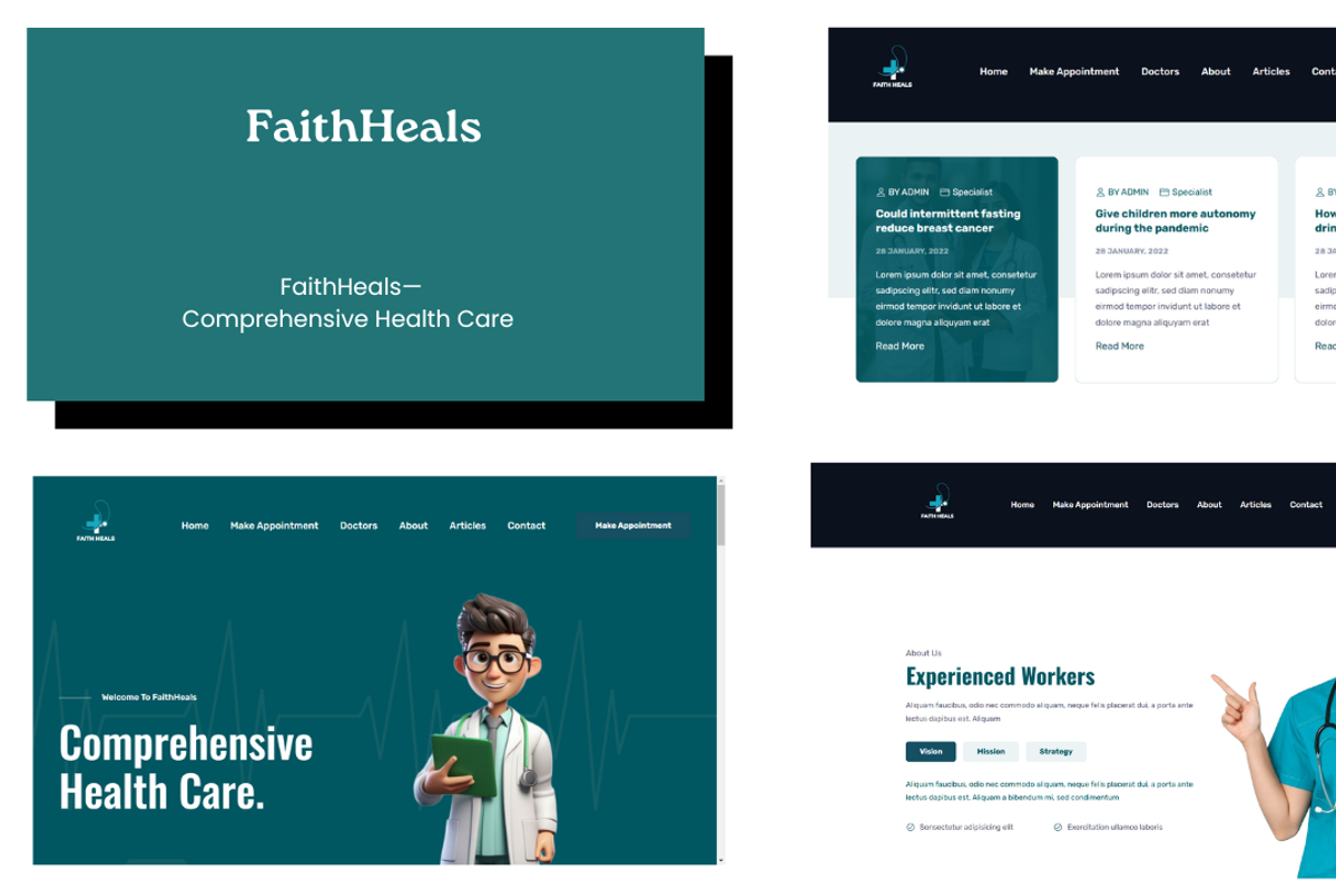 FaithHeals-Medical Website Template, a Landing Page Template by NomaTemplates (Photo 2 of 8)