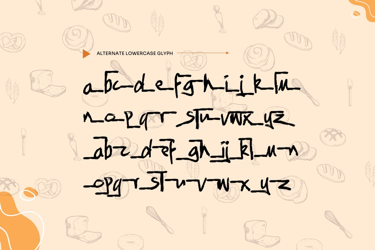 Floast Bread -Brush Handwritten Font, a Handwritten Font by Dhabee (Photo 3 of 14)