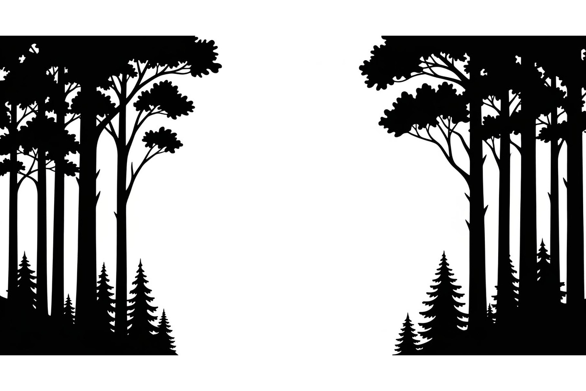 Forest Frame Silhouette SVG Bundle, an Illustration by jahid234 (Photo 44 of 51)