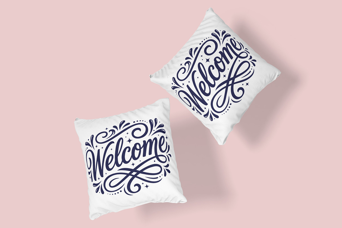 Welcome Typography Hand Lettering, a Decorative Illustration by Ghagra (Photo 5 of 7)