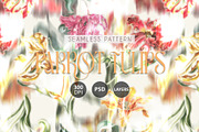 Blurred Parrot Tulips Pattern, a Pattern Graphic by texvogue (Thumbnail 1 of 4)