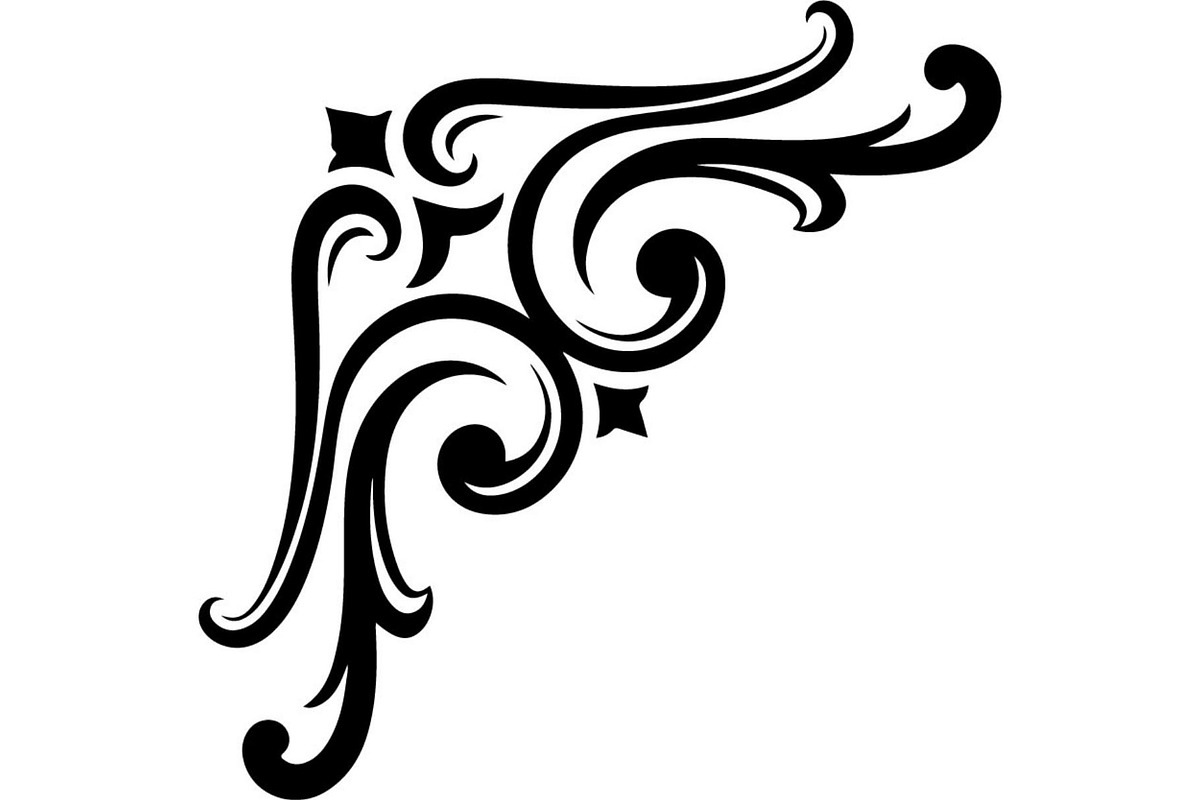 Premium Swirl Leaf Corner Frame, a Decorative Illustration by Creativeshirt (Photo 18 of 20)