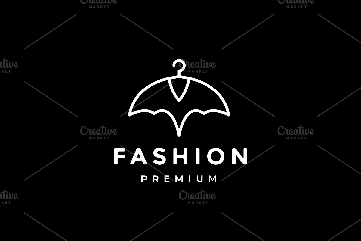 fashion with bat line logo design, a Branding & Logo Template by devastd