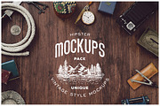 10 Hipster Mockups Pack, a Product Mockup by Victor Barac (Thumbnail 2 of 3)