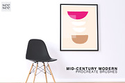 Procreate Mid Century Modern Brushes, a Brush Add-On by CC CREATIVE CO (Thumbnail 10 of 17)