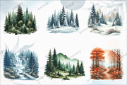 Forest Landscapes PNG Clipart, an Illustration by designcity5 (Thumbnail 2 of 5)