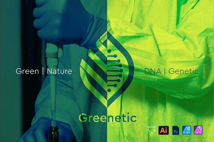 Logo nature and genetic