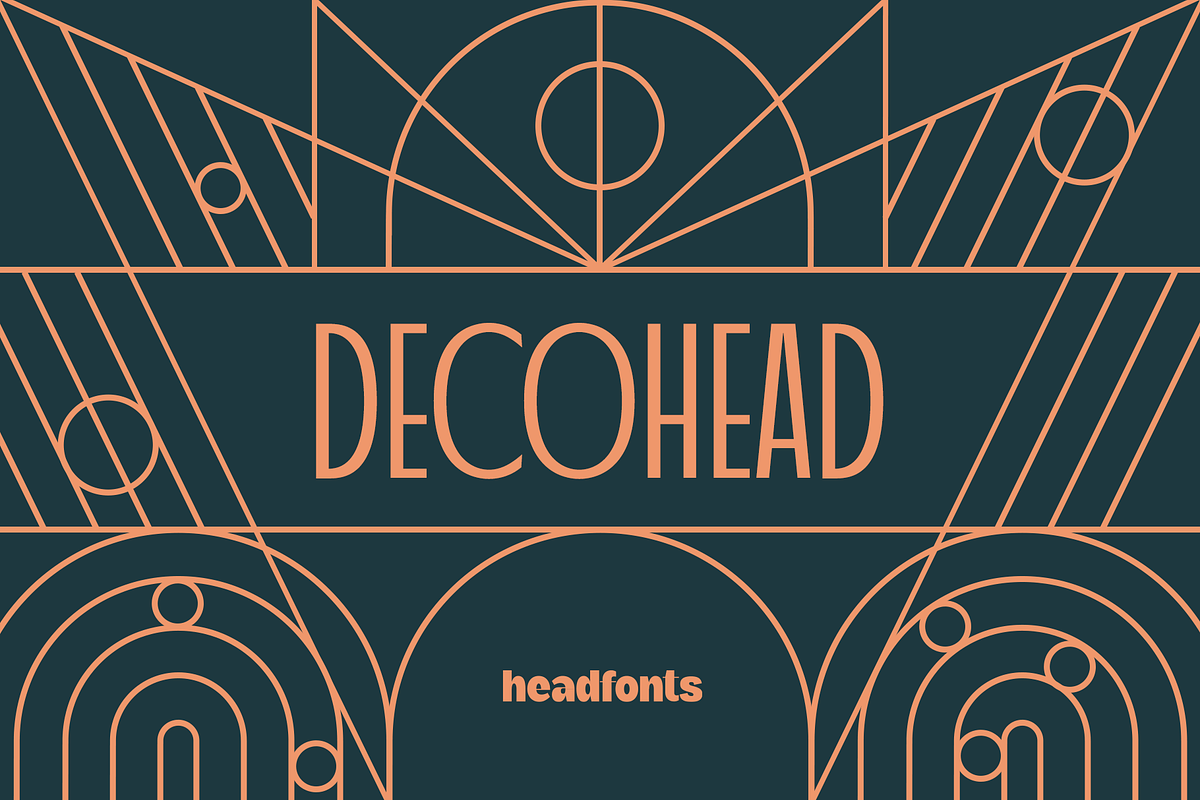Decohead Art Deco Font, a Sans Serif Font by Headfonts (Photo 1 of 10)