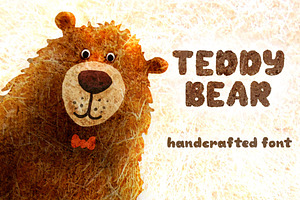 TeddyBear - handcrafted font