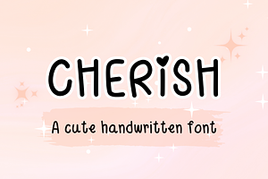Cherish Cute Handwritten Font