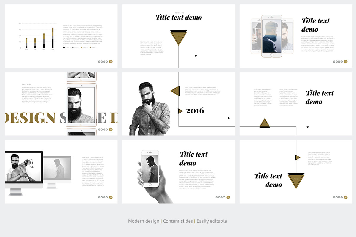 ONE Modern PowerPoint Template, a Presentation Template by HiSlide.io (Photo 8 of 8)