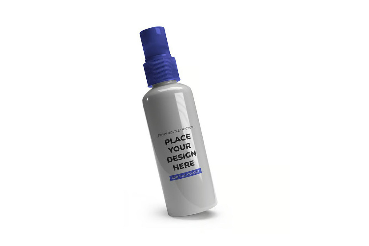 Pump Spray Bottle Mockup Template, a Packaging Mockup by DesignRushMarket (Photo 3 of 11)