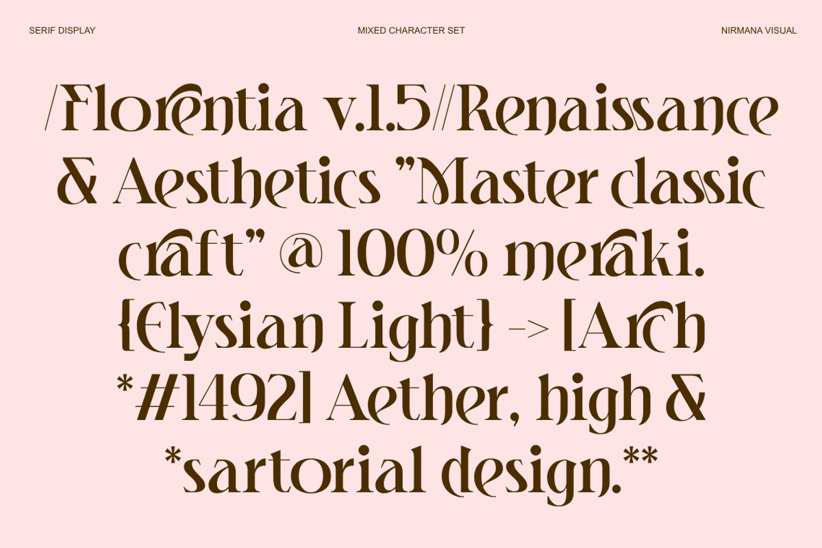 Heroma - Modern Ligatures Font, a Serif Font by Nirmana Visual (Photo 5 of 8)