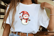 Holiday Snowman with Scarf Clipart, an Illustration by CrexoraLab (Thumbnail 4 of 5)