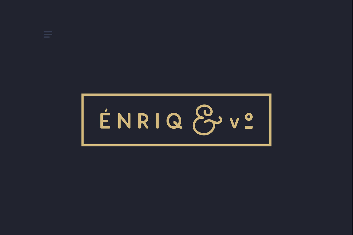 ENRIQ - Elegant Sans Serif Font preview 5