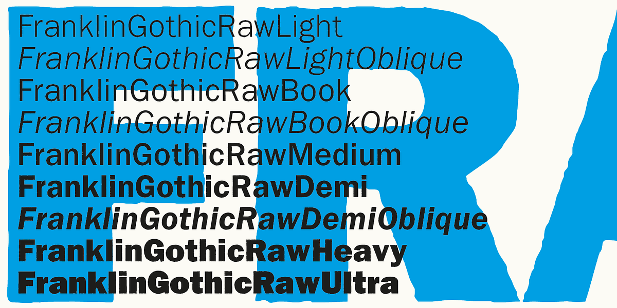 Franklin Gothic Raw, a Sans Serif Font by Wiescher-Design (Photo 3 of 6)