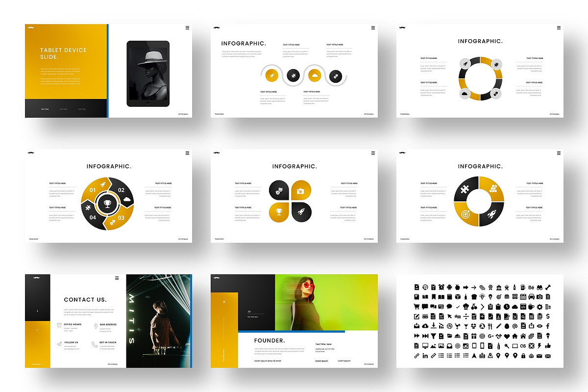 Humel - Business PowerPoint Template, a Presentation Template by Dens Creative Studio (Photo 5 of 6)