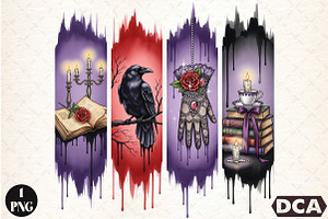 Magical Book Gothic Raven PNG, an Illustration by DreamCafeArt