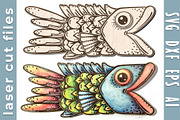 Fish Laser Cut Wooden Wall Art, an Animal Illustration by Bubert Art (Thumbnail 1 of 8)