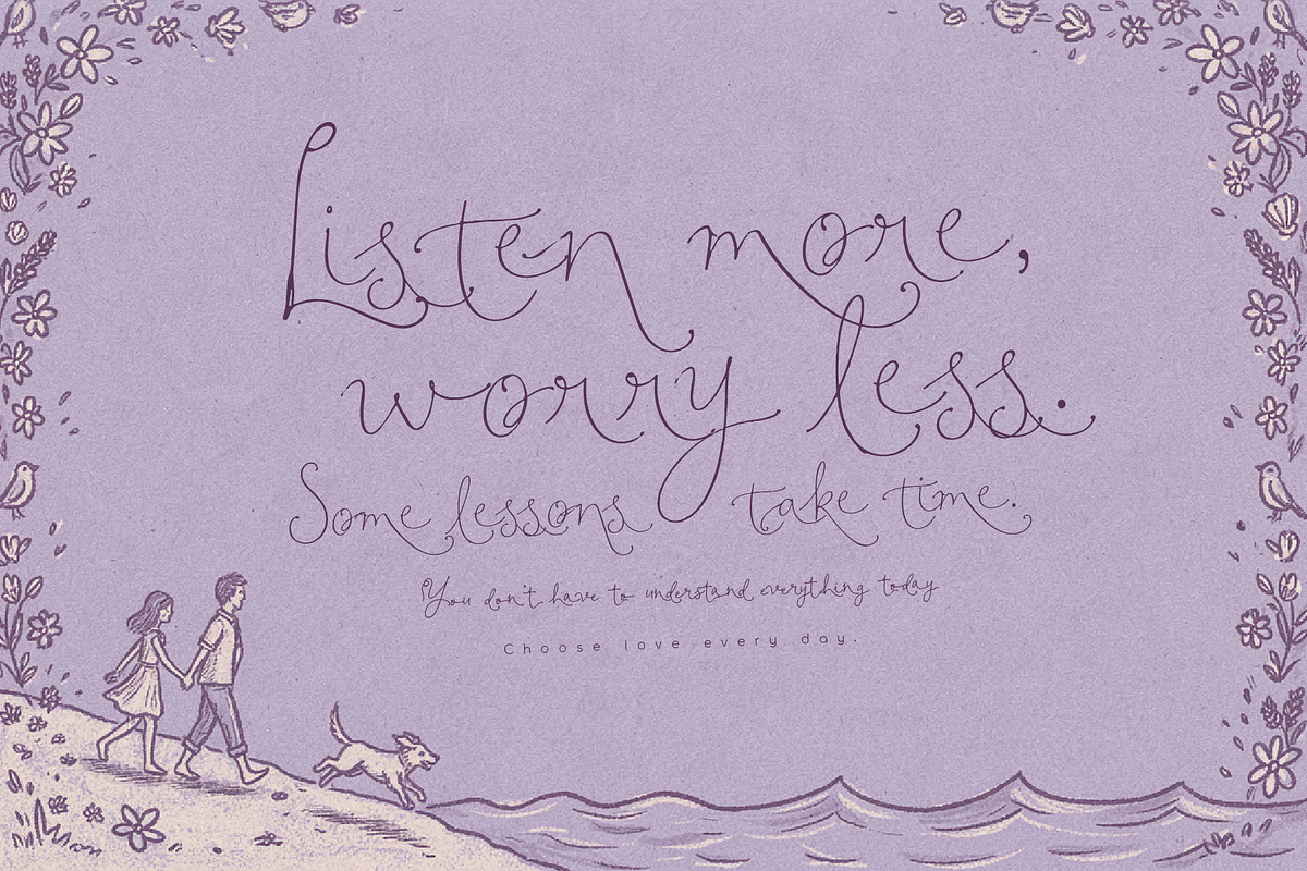 Amanu Humblie - Cute Friendly Script, a Handwritten Font by HypeWorksCo (Photo 4 of 15)