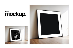 Frame Mockup #280, Black Landscape, a Print Template by Kzara Visual Concepts