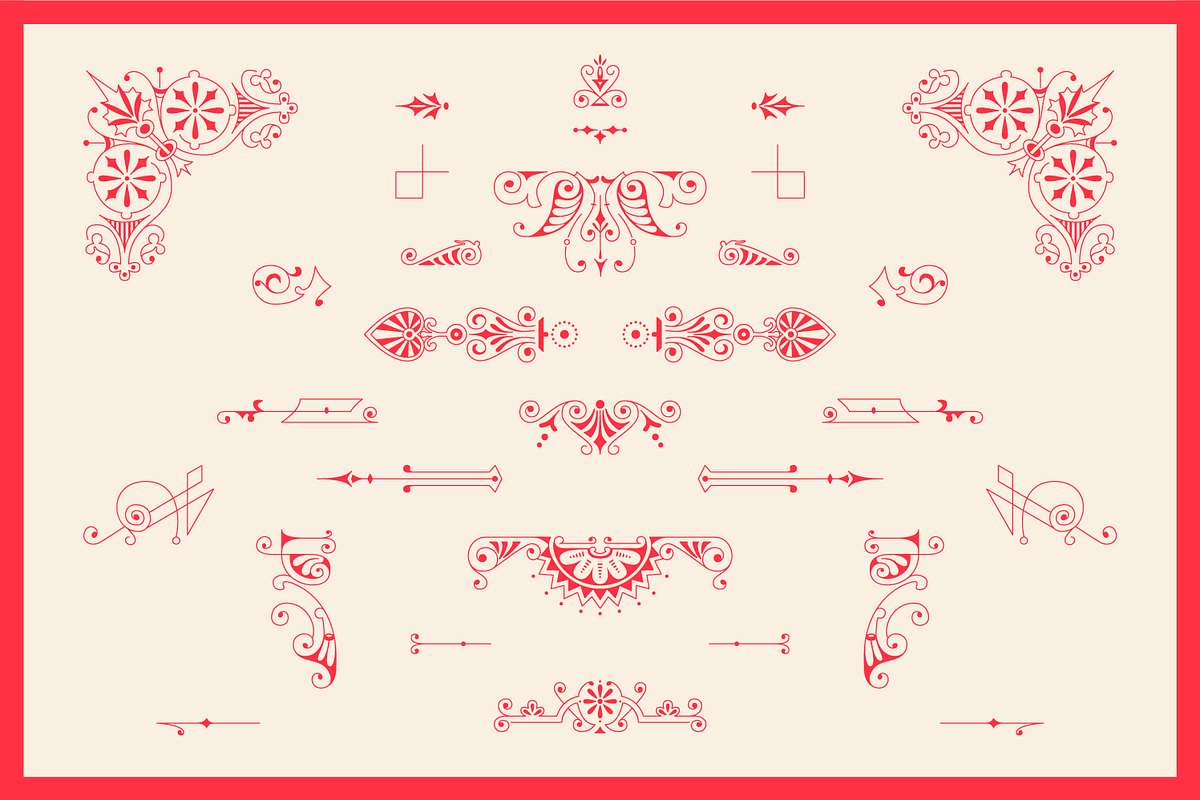 Decorative Vector Ornaments Bundle, a Decorative Illustration by digiful (Photo 8 of 9)