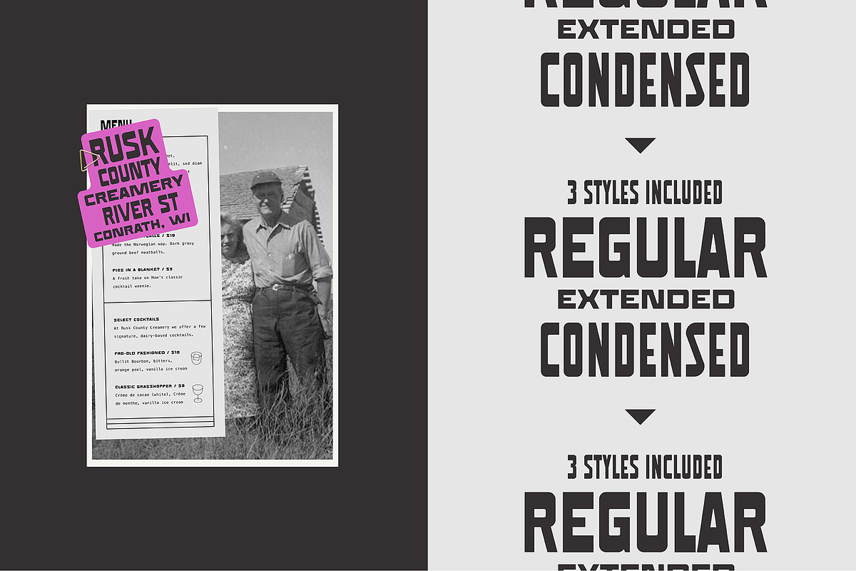 Workfolk - A Vintage Utility Font, a Font by JK Design Co. (Photo 3 of 8)