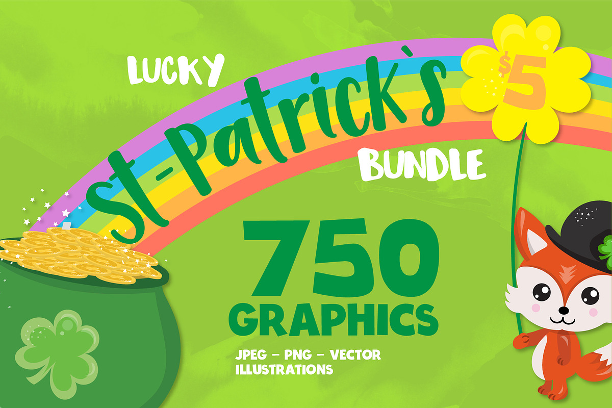 St-Patrick's day bundle - 750 in 1, an Illustration by PrettyBundles (Photo 1 of 4)