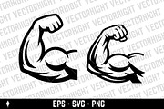 Flexing bicep and clenched fist, an Object Graphic by Vectorhight (Thumbnail 3 of 3)