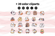 Guinea Pig Clipart Set, an Animal Illustration by Palau (Thumbnail 10 of 12)