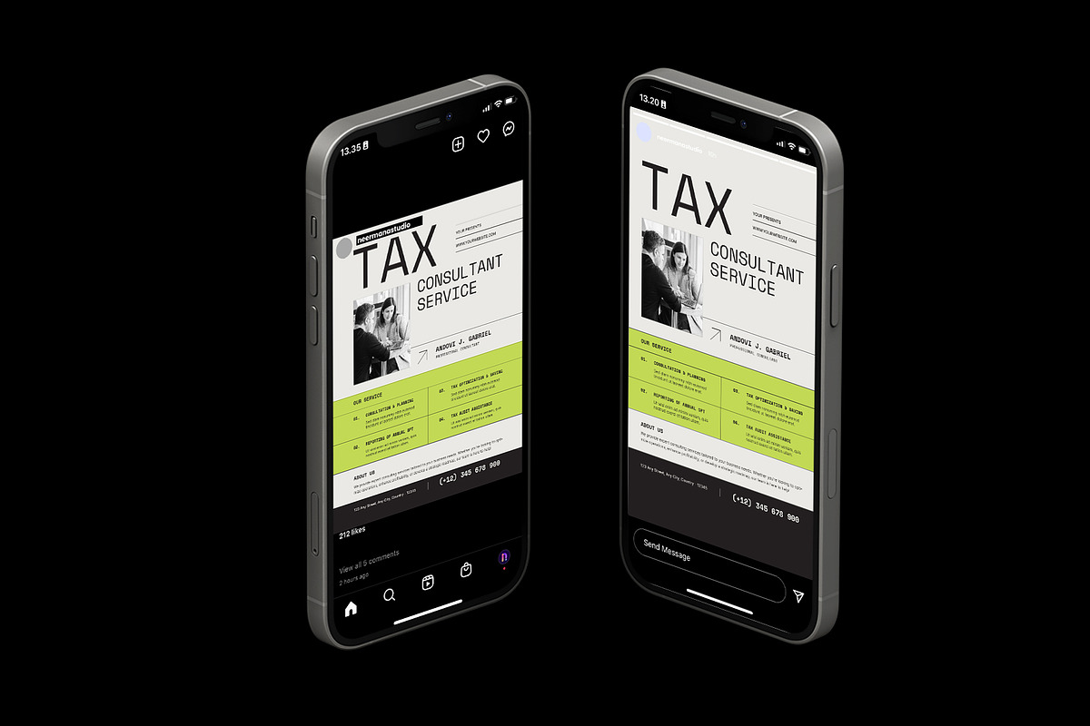 Tax Consultant Services Flyer, a Flyer Template by Neermana (Photo 3 of 4)