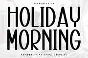 Holiday Morning, a Sans Serif Font by InermediaSTUDIO (Thumbnail 1 of 8)