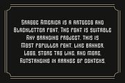Sragoz America - Western Font, a Blackletter Font by QR Design Studio (Thumbnail 5 of 7)