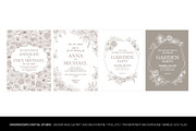 Vintage Vector Flower Frames Set, a Decorative Illustration by Pingebat (Thumbnail 7 of 10)