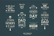 12 greeting cards for Father's Day, a Card Template by Nadia Grapes (Thumbnail 4 of 4)