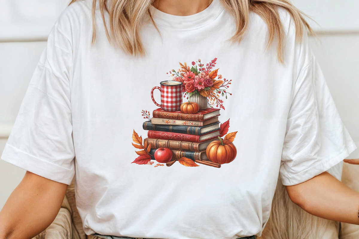 Red Gingham Autumn Clipart, an Illustration by CraftArtStudio (Photo 4 of 6)