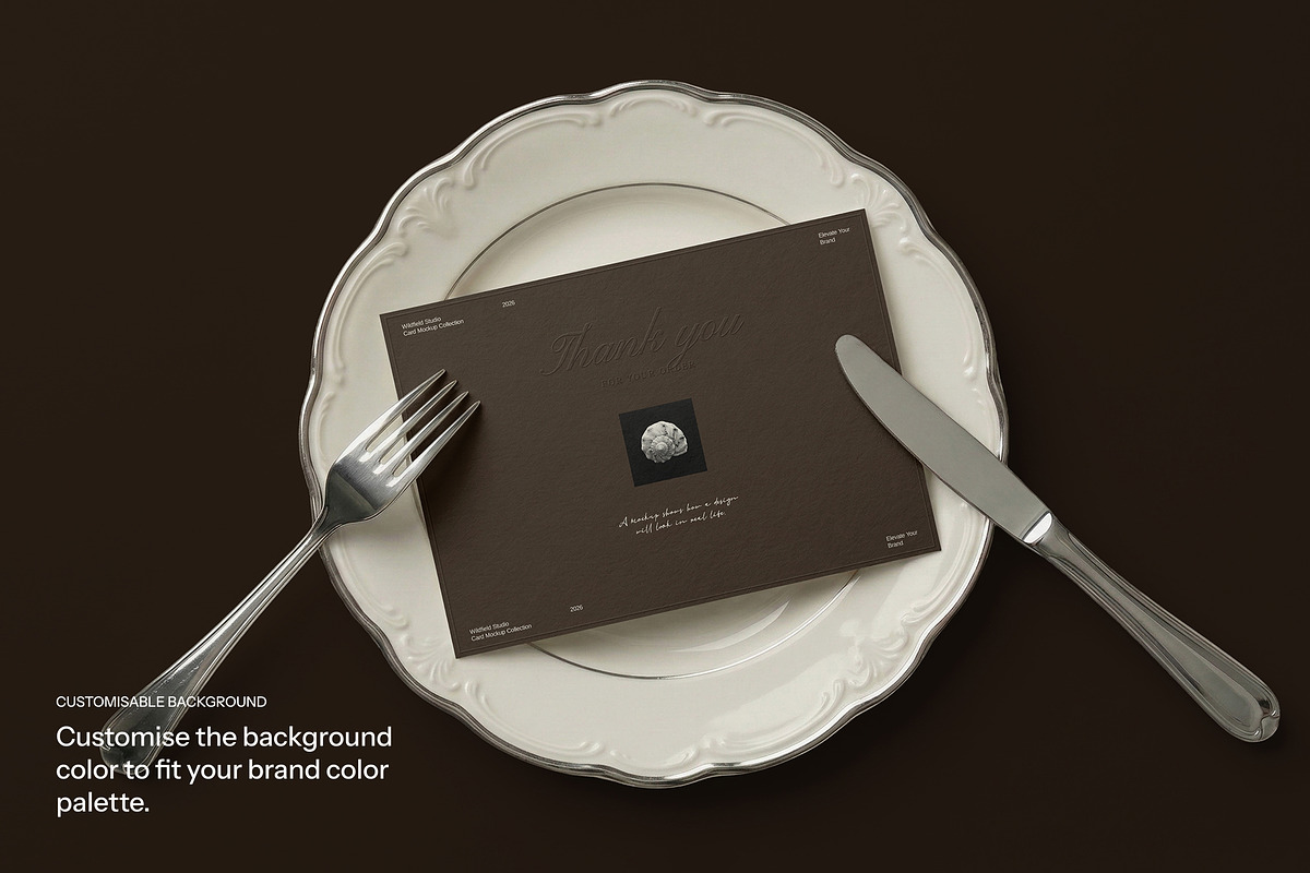 Luxury Stationery Card Mockup Bundle, a Product Mockup by Wildfield Studio (Photo 8 of 11)