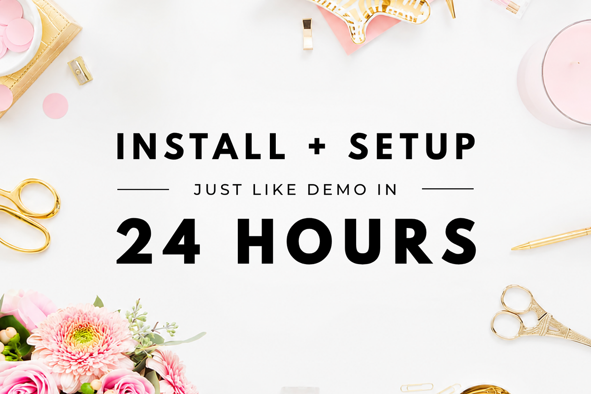 Theme Install + Setup | Service, a WordPress Template by Hello Chic Designs (Photo 1 of 6)