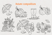 Cozy Autumn Vector Collection, a Seasonal Illustration by ennona_art (Thumbnail 5 of 10)