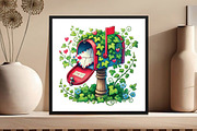 Spring Mailbox Clipart, an Illustration by DreamCafeArt (Thumbnail 4 of 5)