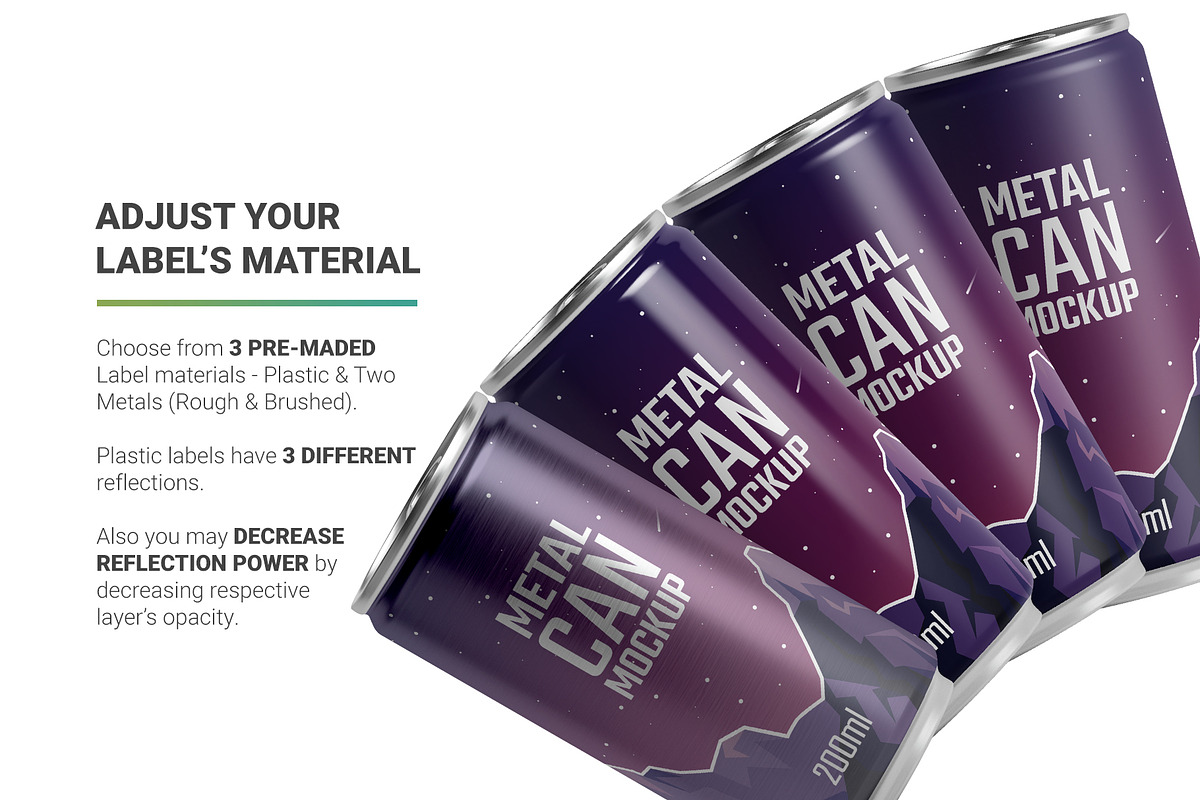 200ml Slim Can Mockup, a Packaging Mockup by AY Mock-Ups (Photo 7 of 10)