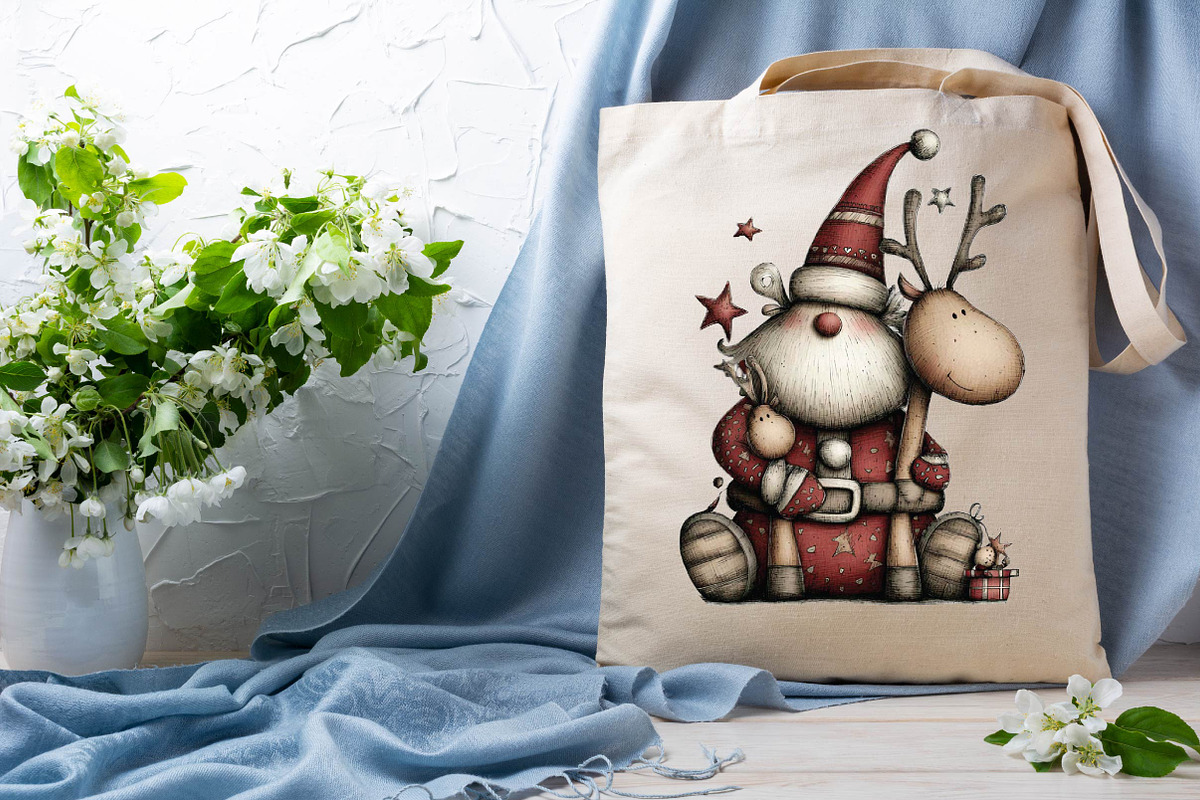 Santa Reindeer Christmas Clipart, an Animal Illustration by SVGArt (Photo 5 of 9)