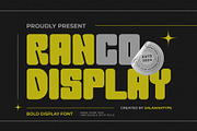 Ranco - Bold Display Font, a Sans Serif Font by Salamahtype (Thumbnail 1 of 8)